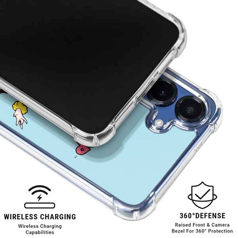 Betty Boop Surfing Galaxy S25 Clear Case